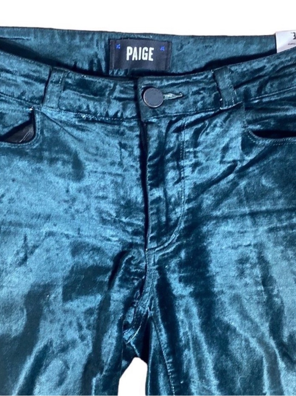 Paige Velvet Verdugo Ultra Skinny Pants, Size 25 - Picture 11 of 15